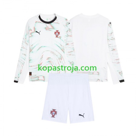 Billiga Fotbollströjor Portugal Barn Borta tröja 2025 Långärmad